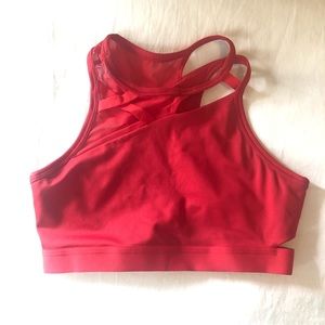 NEW Nike red spots bra